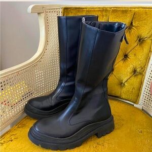 Black Zip Up Boots